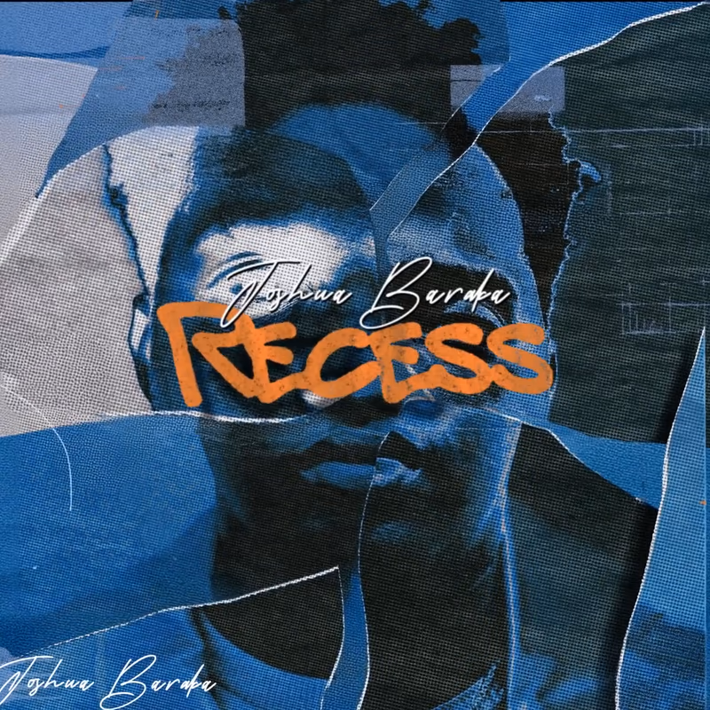 Release animation for Joshua Baraka's Recess mixtape, torn paper assembling in 3D, motion design by Toby Johnson